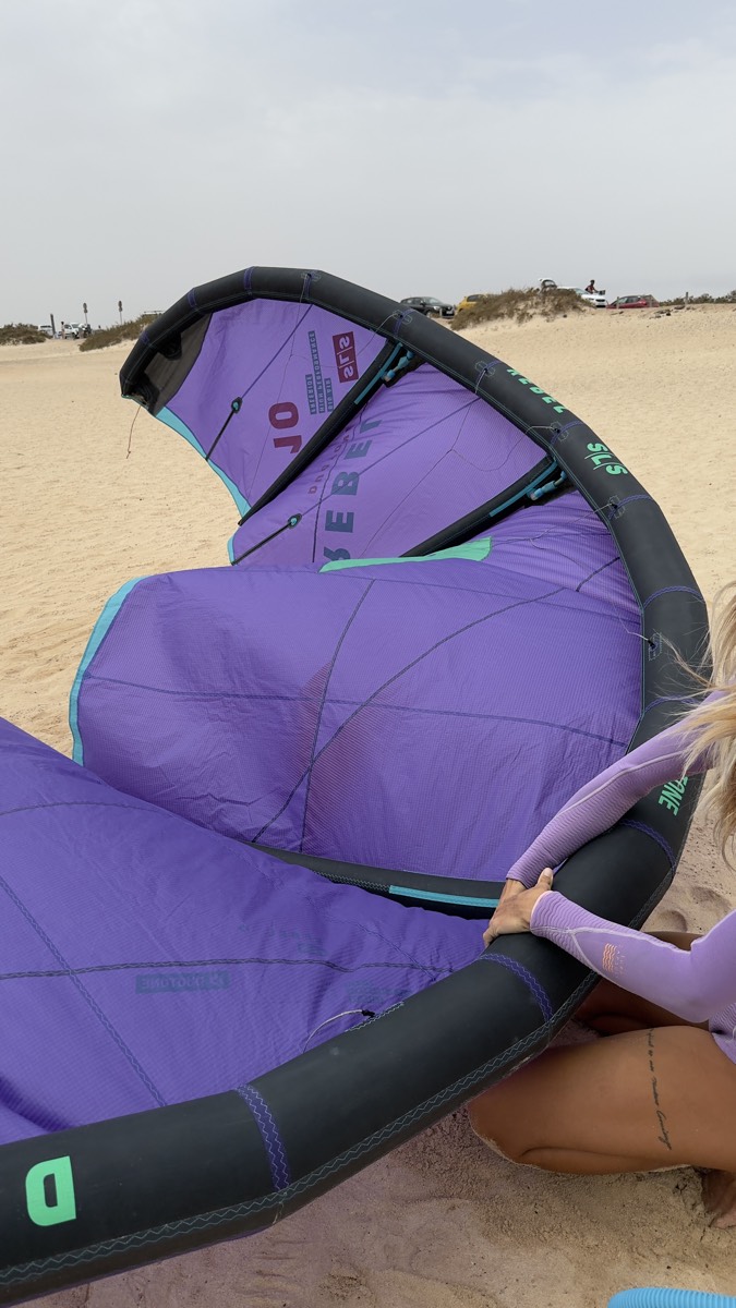 Duotone Rebel SLS 10m 2026 kite on the sand
