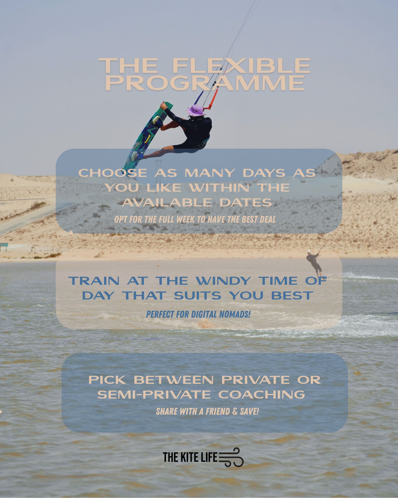 Dakhla kite trip atmosphere
